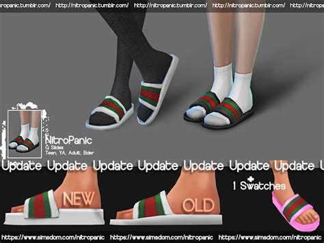 sims 4 cc gucci slides|sims 4 gucci store cc.